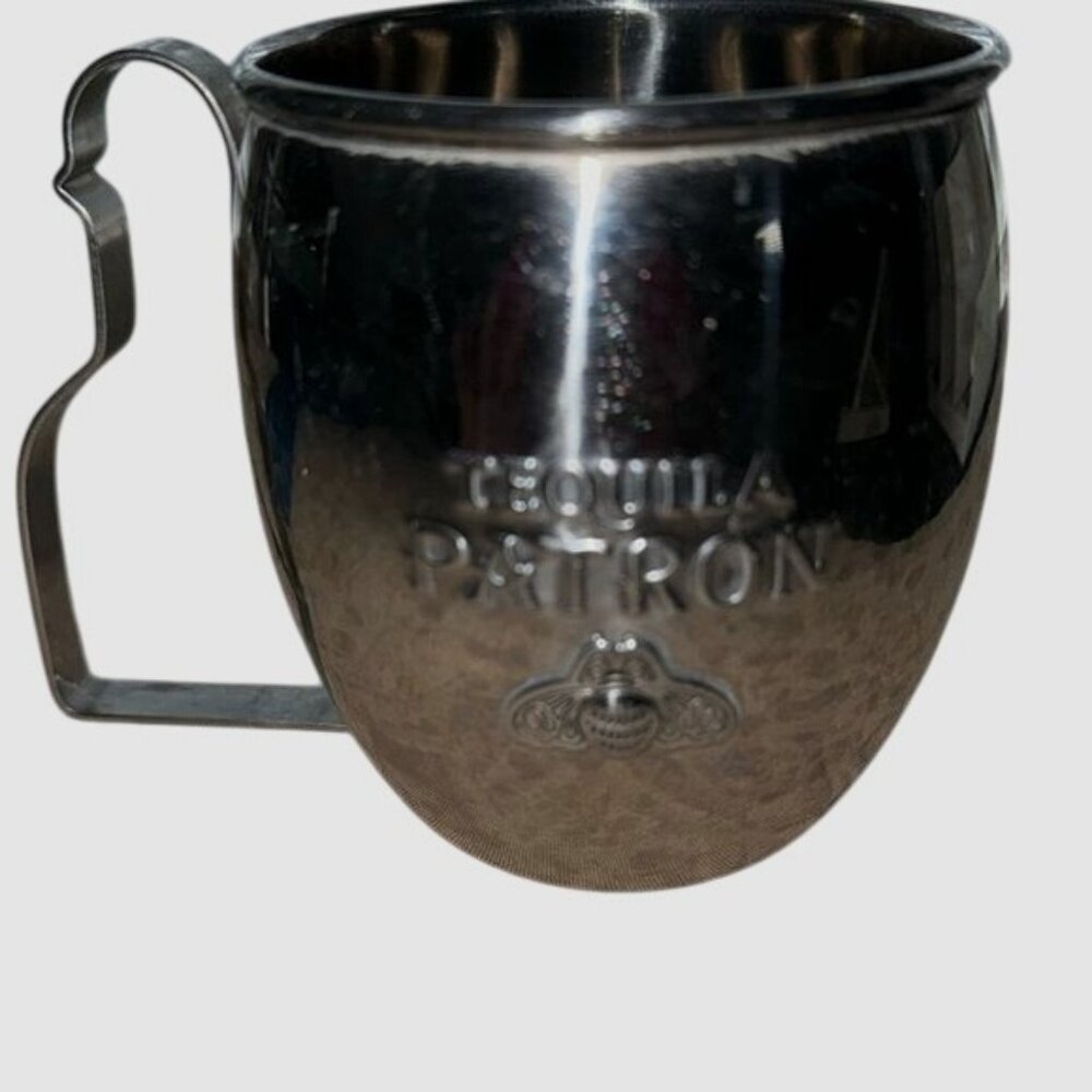 Patron Tequila Stainless Steel Mug With Handle